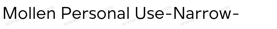 Mollen Personal Use-Narrow字体转换